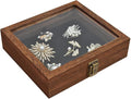 MOOCA Tempered-Glass Top Small Wooden Jewelry Display Case by Mooca