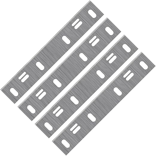 6-1/5 Inch HCS Planer Blades Jointer Knives for Delta 37-070, 37-072, 37-372, Triton TSPL152, SIP 01455, Craftsman 351.217680, 351.217890, 351.286300 Woodworking Tool Parts, 4 Pack