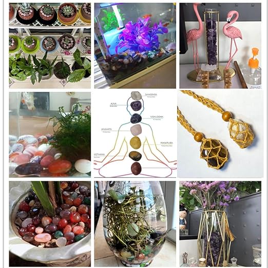 400Pcs+ Gemstones and Crystals Set, 30Kinds+ Bulk Tumbled Chps Crystals - Image 5