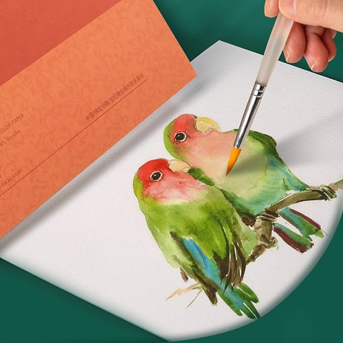 MEEDEN 10X7 Cotton Watercolor Paper Block, Textured Surface Watercolor Paper - Image 5