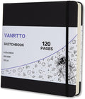 Vanrtto Hardcover Square Sketch Book, Mixed Media Sketchbook 8x8 Inch | by YOURHAPPYTIMECOMPANION