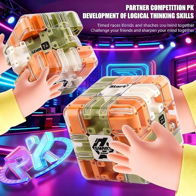 Maze Ball Puzzle for Adults, Immersive 3D Labyrinth Cube for Logic & Focus - Image 3
