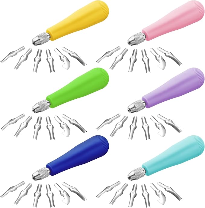 Umigy 24 Pack Craft Linoleum Cutter Kit Carving Tools Assortment Linocut Tools by Umigy