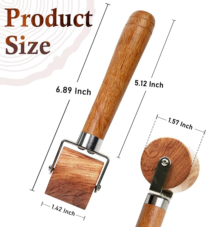 Savina Quilting Seam Roller, Wooden Pressing Roller, Home Decoration. - Image 2