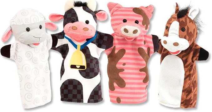 Melissa & Doug Farm Friends Hand Puppets by Unknown