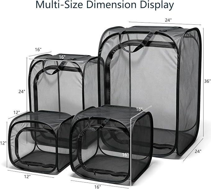 Mesh Plant Protection Enclosure, Portable Collapsible Garden Grow Cage - Image 2
