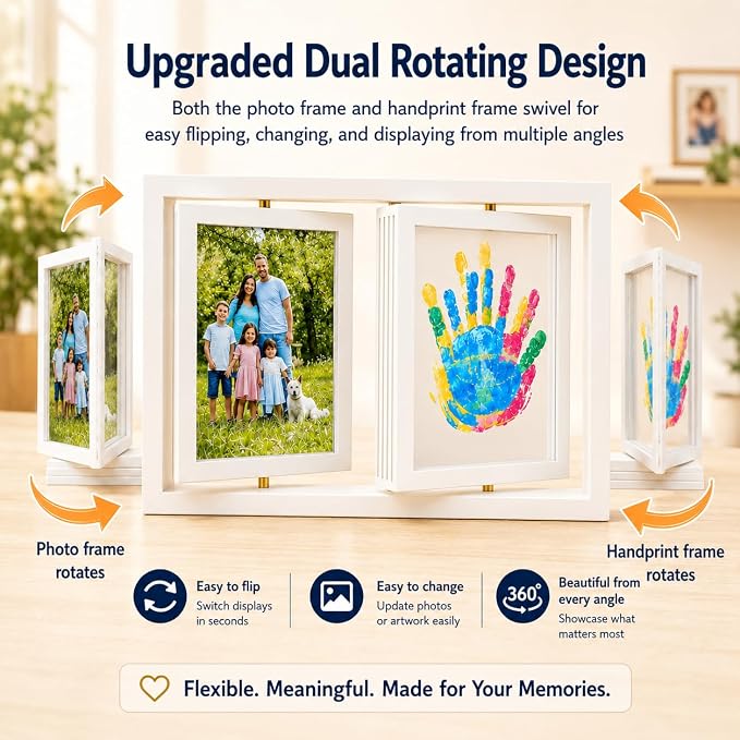 Family Handprint Frame Kit, DIY Keepsake Craft - Image 2