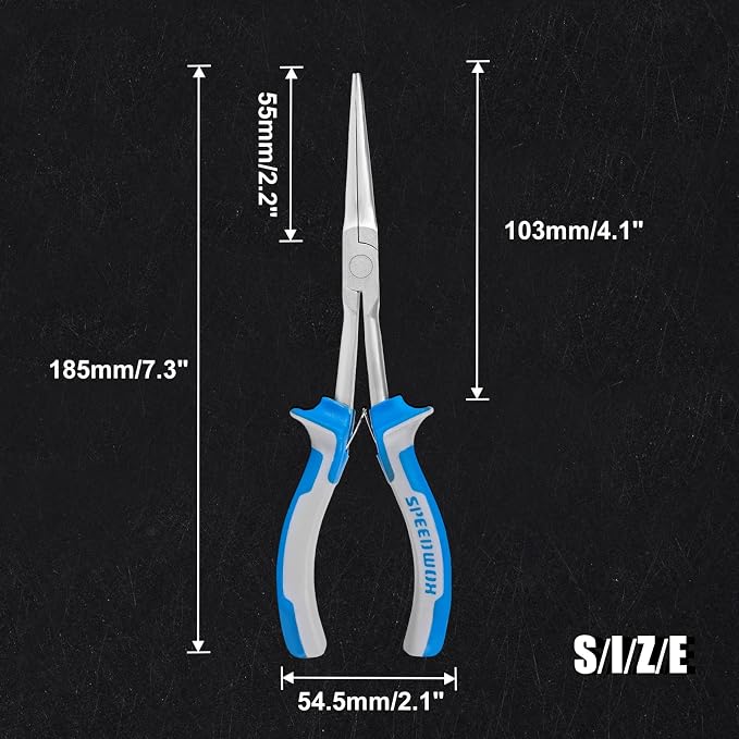 SPEEDWOX Long Reach Needle Nose Pliers 7 Inches Slim Extra Long Nose Pliers - Image 5
