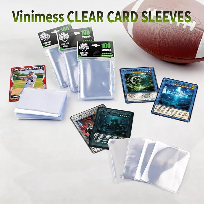 5000 Counts Card Sleeves for Trading Cards, Soft Penny Sleeves Clear Baseball - Image 6