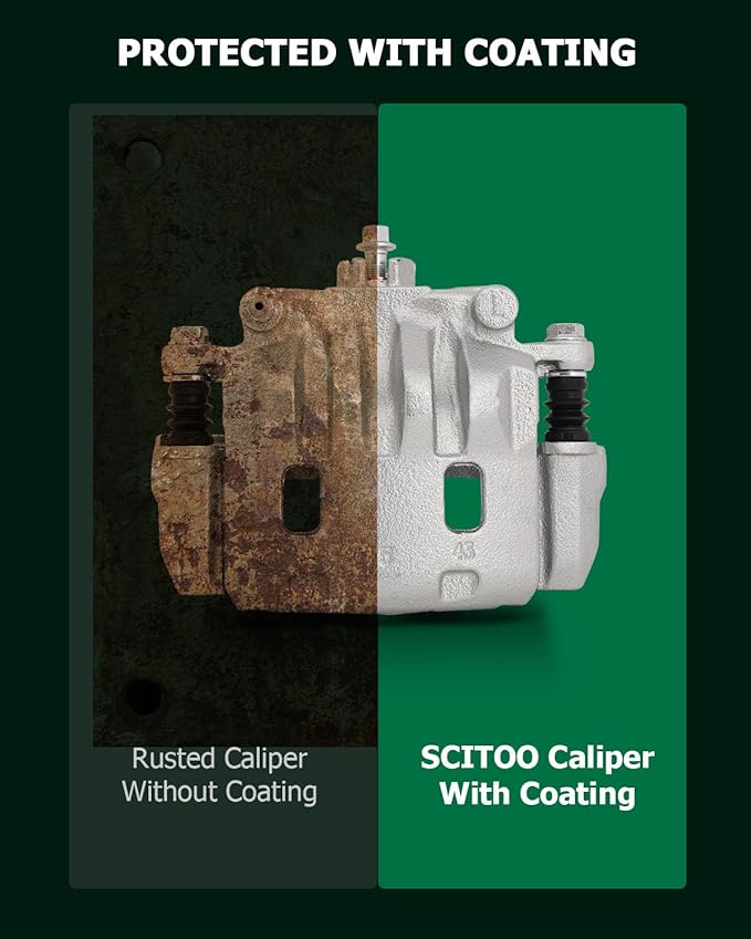 SCITOO Front Right Brake Caliper With Bracket 19B2682 Compatible For Saab 9-2X 2005-2006 For Subaru Impreza 2002-2016 For Subaru Legacy 2003-2004