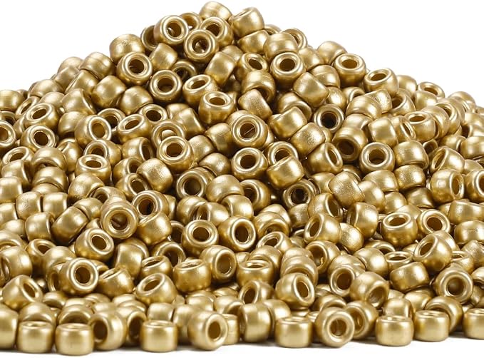 3000+ pcs Pony Beads, Beads for Hair Braids, Beads for Crafts, Plastic Beads by Eppingwin