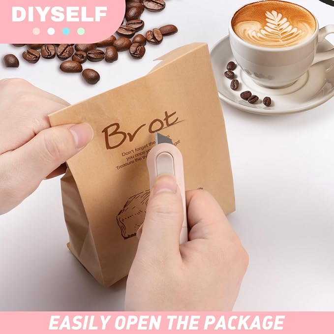 DIYSELF 8 Pack Mini Box Cutters, Safety Box Cutter, Box Opener, and Retractable - Image 4