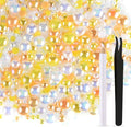 ASTARON 50g Mix Flatback Rhinestones Half Pearls by ASTARON