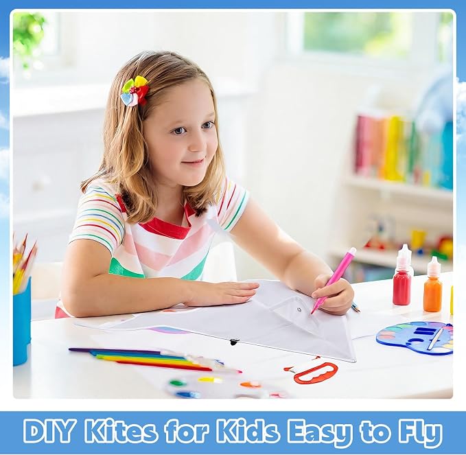 Honoson 20 Pieces DIY Blank Kite - Image 6