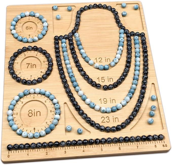 Petoysoso Bead Boards for Jewelry Making, Bamboo Beading Board for Necklace & - Image 3