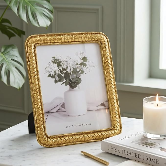 8x10 Gold Picture Frame, Ornate Resin Photo Frame - Image 2