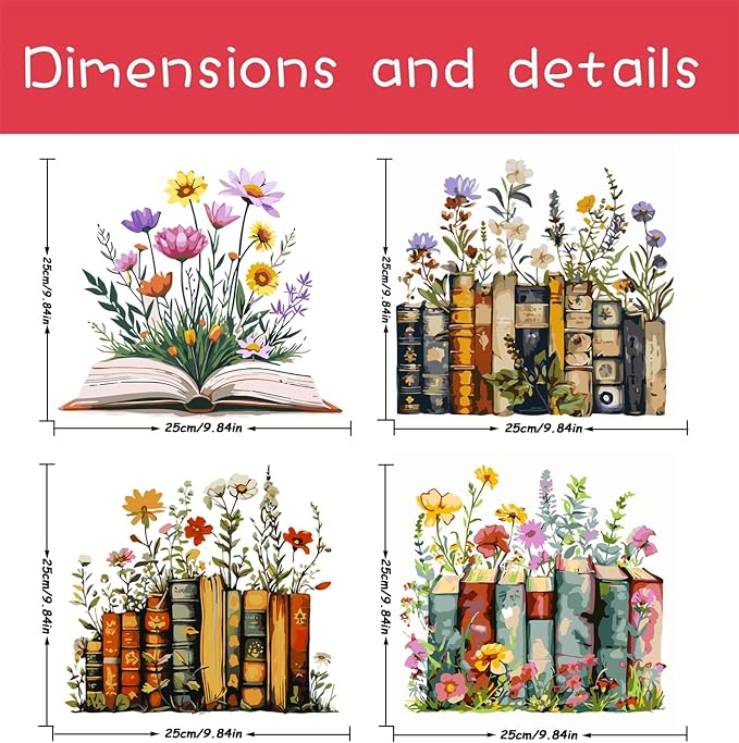 AREOPNMG 4 Pack Book Paint by Numbers Kit - Image 6