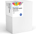 GOTIDEAL Stretched Canvas, 12x16 Inch Set of 6, Primed White by GOTIDEAL