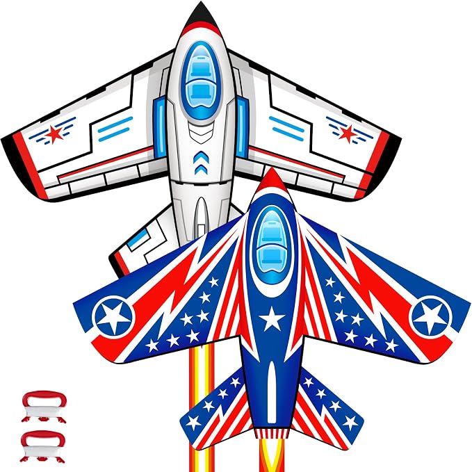 Delta Kites Airplane Kites for Kids & Adults, Delta Multicolor Beach Kite for by Ynanimery