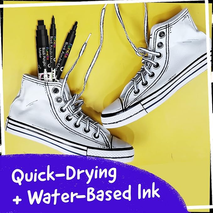 5 Acrylic Black Paint Pen - Image 4
