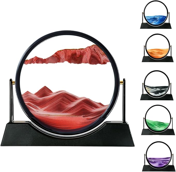 Moving Sand Art Picture Liquid Motion, 3D Quicksand Décor, Deep Sea Sandscapes by Unknown