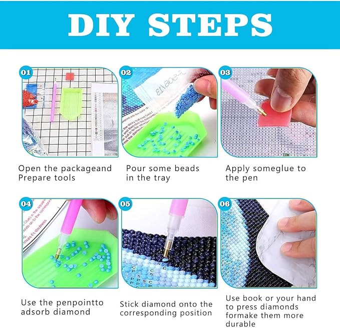 EIBEILI Diamond Art Kits for Adults-Hydrangea Flowers Diamond Painting Kits | - Image 6