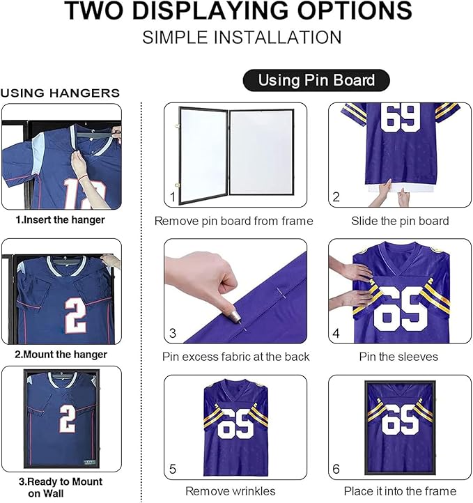 Grintus Jersey Frame Display Case Jersey Display Case Jersey Shadow Box - Image 6
