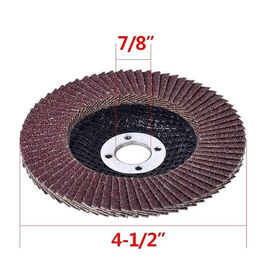 Flap Discs 40 PCS 4.5 Inch - 60 Grit Grinding Discs 4 1/2 Assorted Sanding Grinding Wheels,Aluminum Oxide Abrasives,Grinder disc