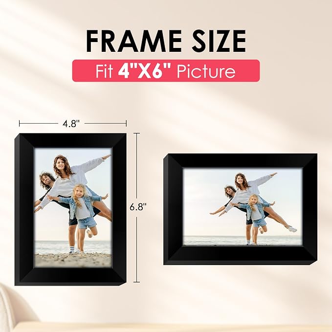 FIXSMITH 4x6 Picture Frame, 2 Pack - Image 2