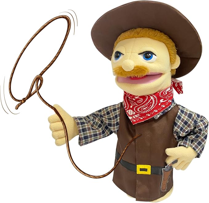 16"Puppets Entriloquist Puppe t, Hand P uppets - Image 4