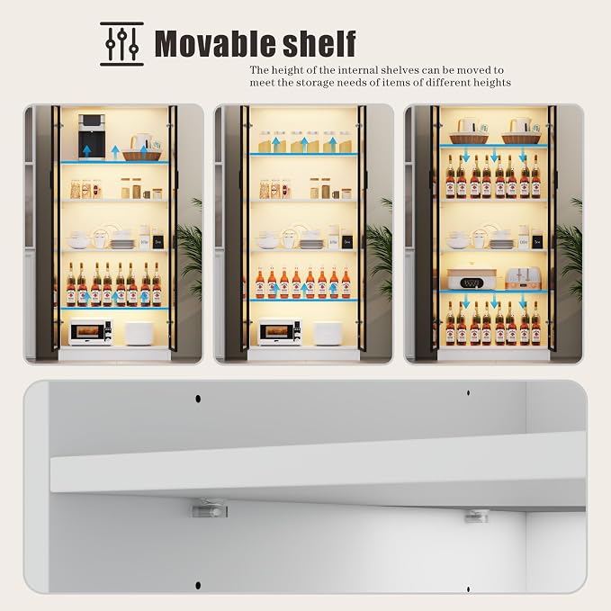 Dystler 65" Tall 5-Tier Display Cabinet - Image 4