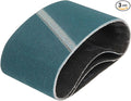 HARFINGTON 4 x 24 Inch Sanding Belts, 3 Pcs 120 Grit Zirconia Abrasive Belt Sander File Belt for Woodworking, Metal Polishing, Knife Sharpener