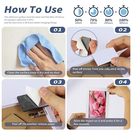 Super Sticky Double Sided Adhesive Pads, 3mm Foam 50Pcs, Strong Double-sdied - Image 6
