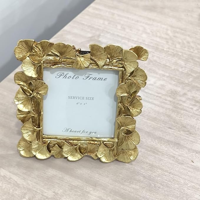1PCS 4x4 Ginkgo Resin Picture Frame - Image 3