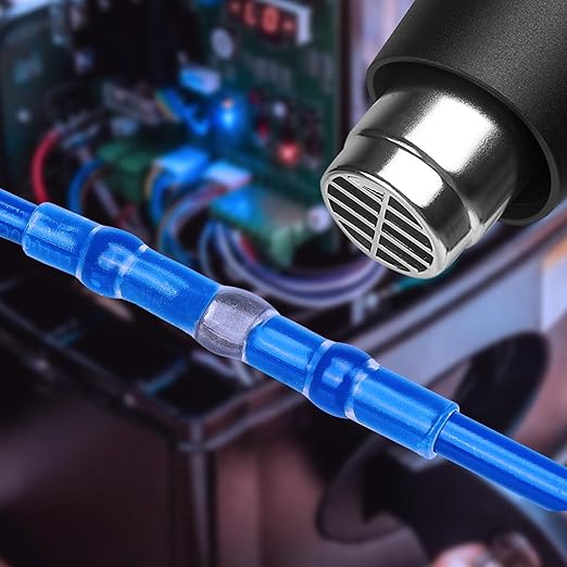 TICONN 600 Pcs Solder Seal Wire Connectors, Heat Shrink Butt Connectors, Waterproof and Insulated Electrical Wire Terminals, Butt Splice (600PCS)