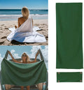 Magnetic Bath Towel, Outdoor Quick-Dry Sand-Resistant Beach Towel, 75"X35" Towel with Magnetic Closure, Super Absorbent Microfiber Towel for Travel,Swimming,Pool,Beach,Pool,Travel,Gym & Camping Green