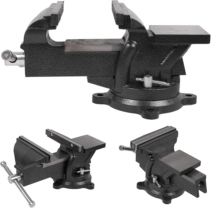 Bench Vise Heavy Duty 5 1/2 inch Table Clamp-Vise, Bench-Table Vice Clamp with 5-inch Jaw Width and 5.5-inch Jaw Opening, Woodworking Workbench Vise with Bolts & Nuts
