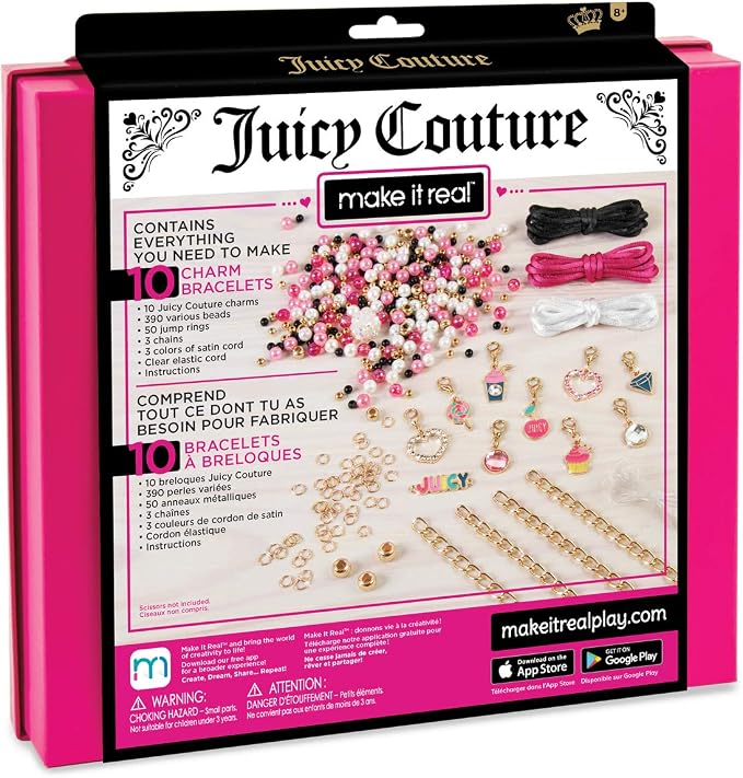 Make It Real - Juicy Couture Pink and Precious Bracelets - DIY Charm Bracelet - Image 2