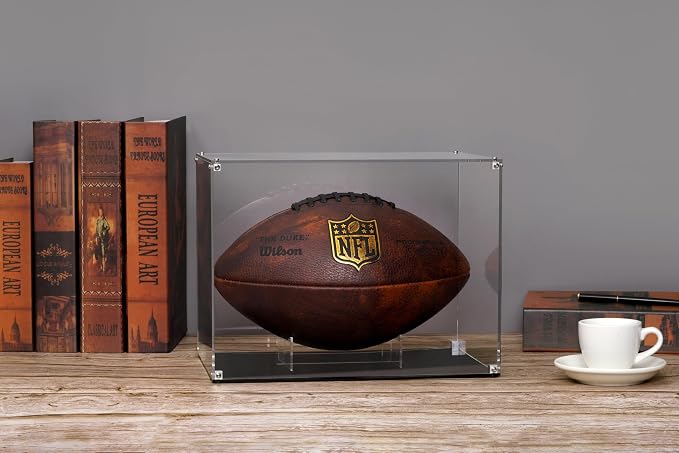 All Clear Acrylic Football Display Case, Assembly Box - Image 2