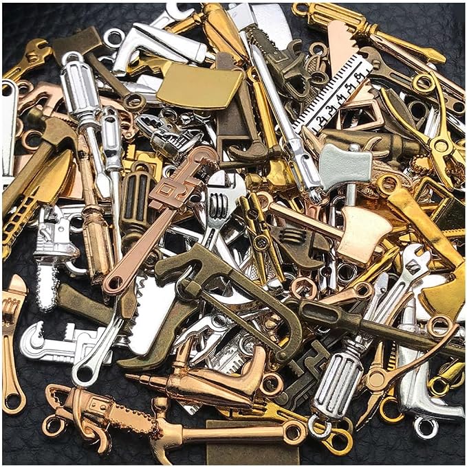 WOCRAFT 100pcs Tools Charms for Jewelry Making Assorted Jewelry Bangle Bracelet by WOCRAFT