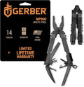 Gerber Gear Multi-Plier 600 Blunt Nose Multitool with 14 Tools - Includes Knife, Pliers, Nylon Sheath & More - Made in USA - Black Tool
