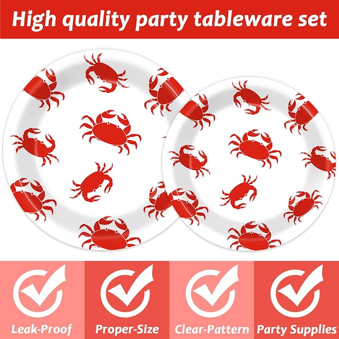 Qyeahkj 100 Pcs Crab Party Decoration Set - Image 3