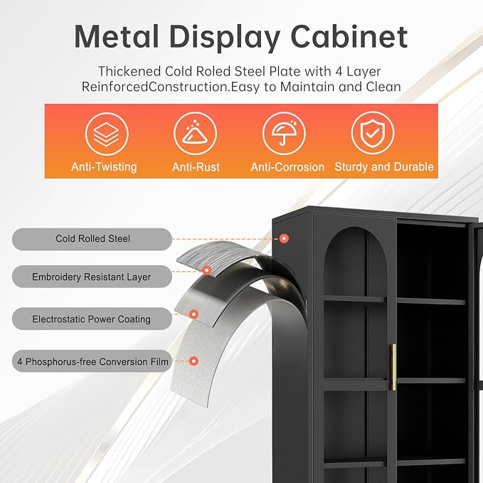 75" H Locking Display Cabinet - Image 3