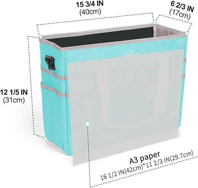 JJRING Craft Organizer Tote Bag, Large Art Storage Caddy - Image 3