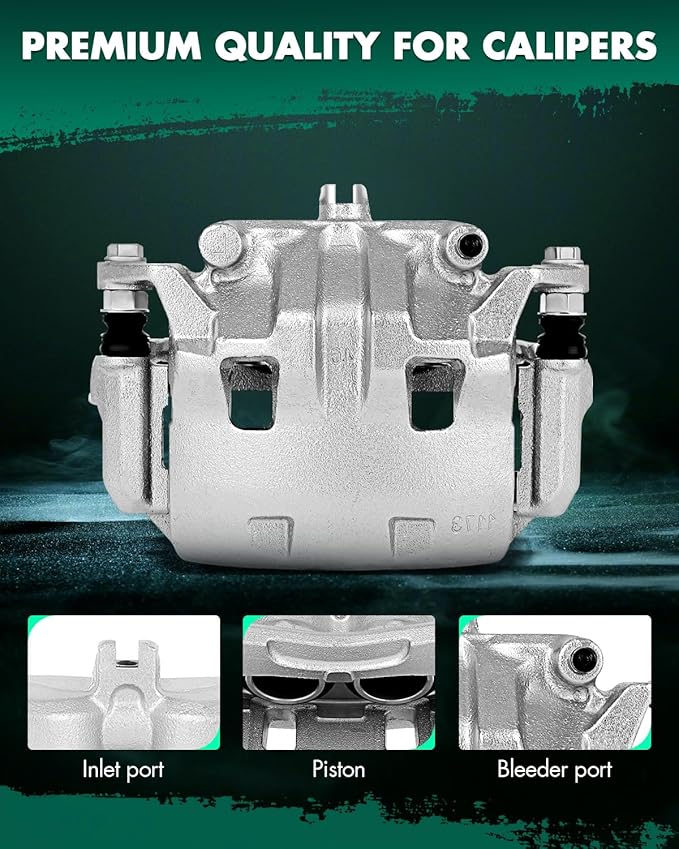 SCITOO 19B3123A 19B3122A Disc Brake Calipers Assembly with Bracket Fit For Nissan Frontier 2005-2021,For Nissan Pathfinder 2005-2012,For Nissan Xterra 2005-2015,For Suzuki Equator 2009-2012