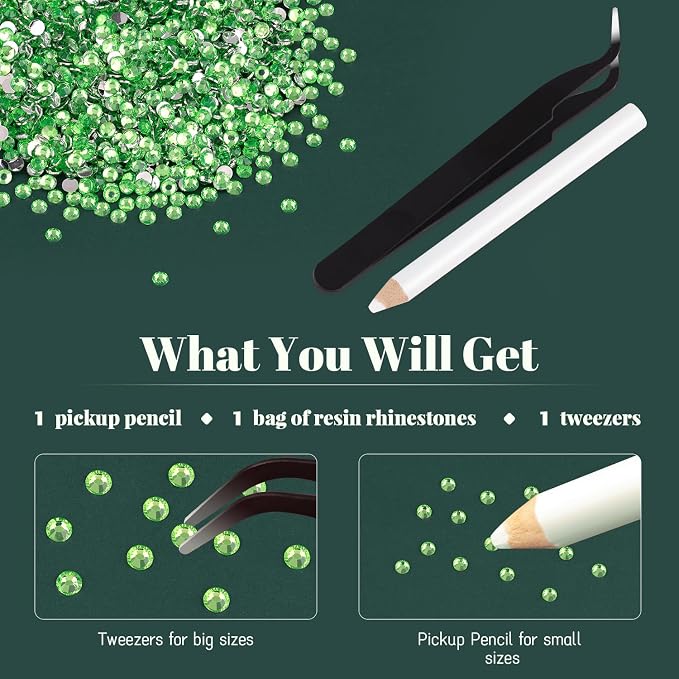 8000PCS 3mm Resin Rhinestones Bulk - Image 6