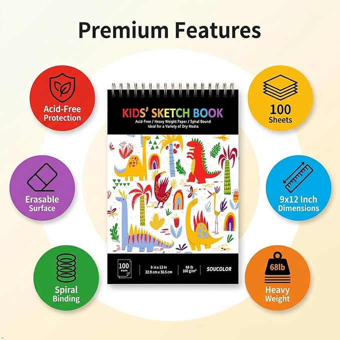 Soucolor Sketch Book for Kids - Image 2