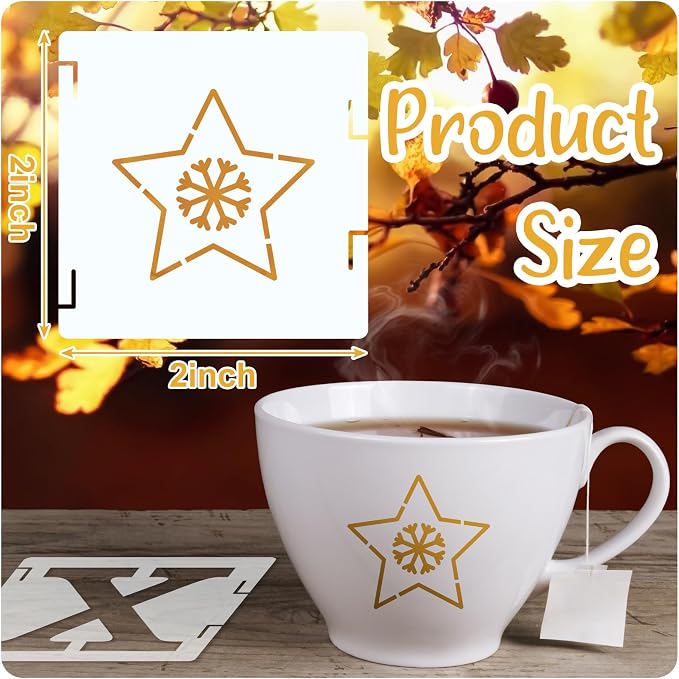 Fainne 100 Pcs 2 Inch Stencils Small Stencils - Image 2