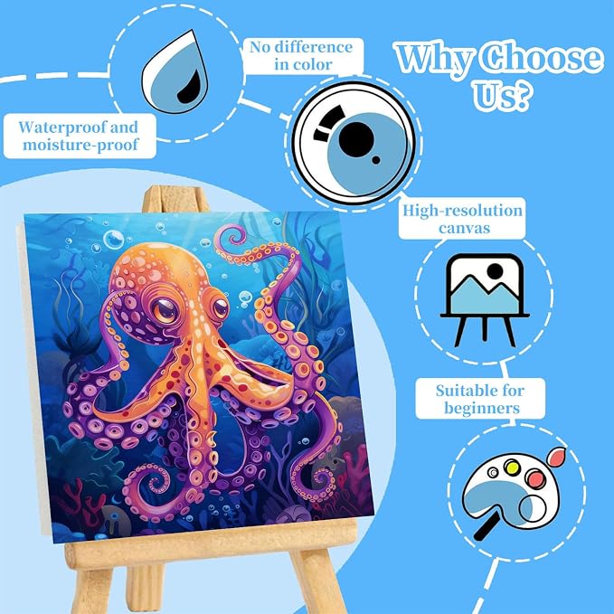 Arttoplus 4 Pack Paint by Numbers Kit - Image 3