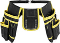 Tool Belt Bag Utility Belt Adjustable Pockets Tool Belts Detachable Work Pouch Bag Heavy Waist Apron Versatile Pouch for Electrician